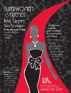 Poster for the Gala Auction Event in Vancouver BC