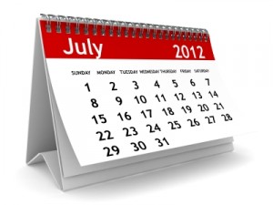 Calendar July 2012