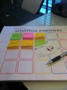 create a strategic partners contact matrix to grow sales