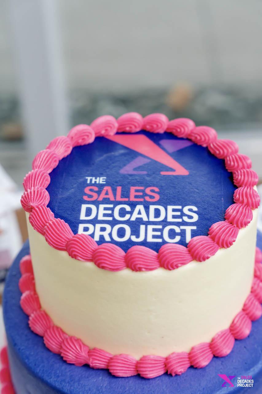 Sales Decades Project celebration cake